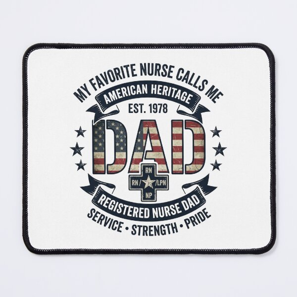 Item preview, My Favorite Nurse Calls Me Dad Shirt | Registered Nurse Dad Gift | RN Dad Design Classic T-Shirt  designed and sold by podlook.