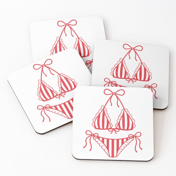Item preview, USA Bikini Red White Blue Swimsuit Vacation Beach Cute Summer designed and sold by gunaone-design.
