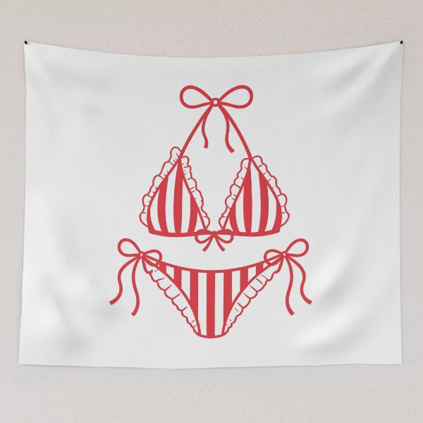 Item preview, USA Bikini Red White Blue Swimsuit Vacation Beach Cute Summer designed and sold by gunaone-design.