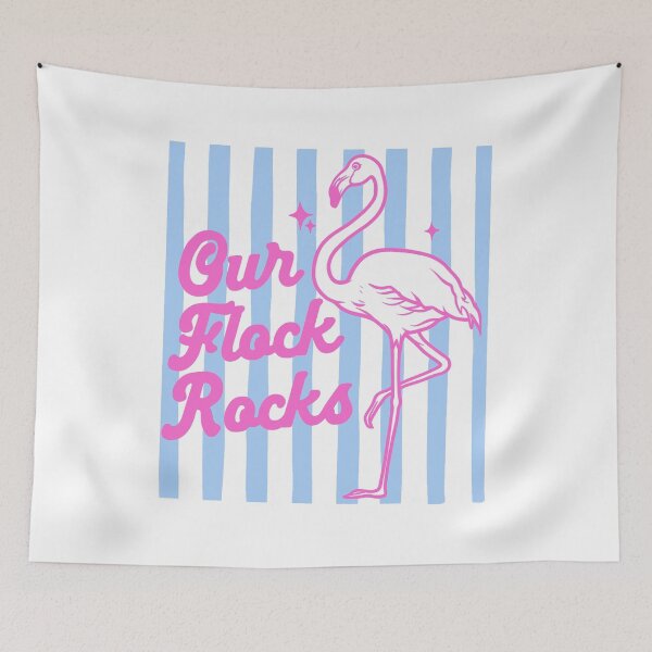 Item preview, Our Flock Rocks Flamingo Summer Family Funny Best Friends Besties Women Vacation designed and sold by gunaone-design.