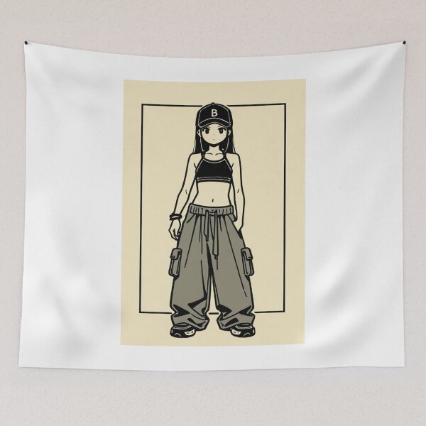 Item preview, Fashion - attitude woman crop cargo designed and sold by AnimeShin.