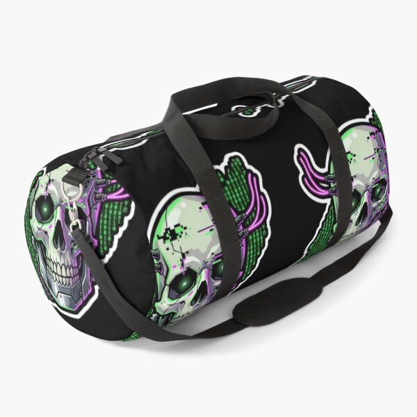Item preview, Cyberpunk Hacker Skull Binary Matrix Code Sticker designed and sold by Neo Tokio.