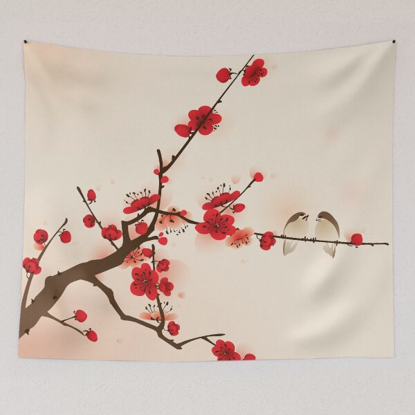 Item preview, Oriental Plum Blossoms in Bloom - 007 designed and sold by OriArtiste.