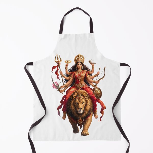 Item preview, Durga Warrior Goddess Hindu Deity Lion Fighter Art designed and sold by Sovira Studio .