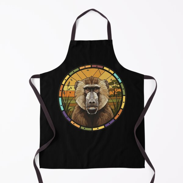 Item preview, Stained Glass Baboon African Safari Wildlife Art designed and sold by d247.