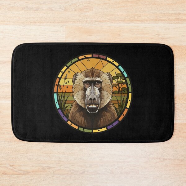 Item preview, Stained Glass Baboon African Safari Wildlife Art designed and sold by d247.