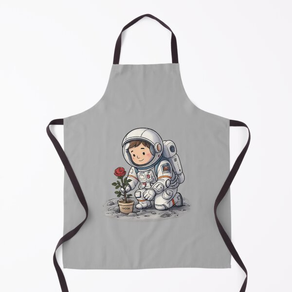 Item preview, Moon Rose Astronaut Sticker | Cute Space Explorer Planting Love on the Moon designed and sold by arifali786.