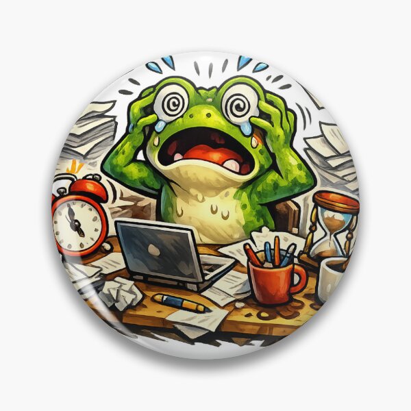 Item preview, Panicked Frog Deadline Meltdown designed and sold by Ocelot-T.