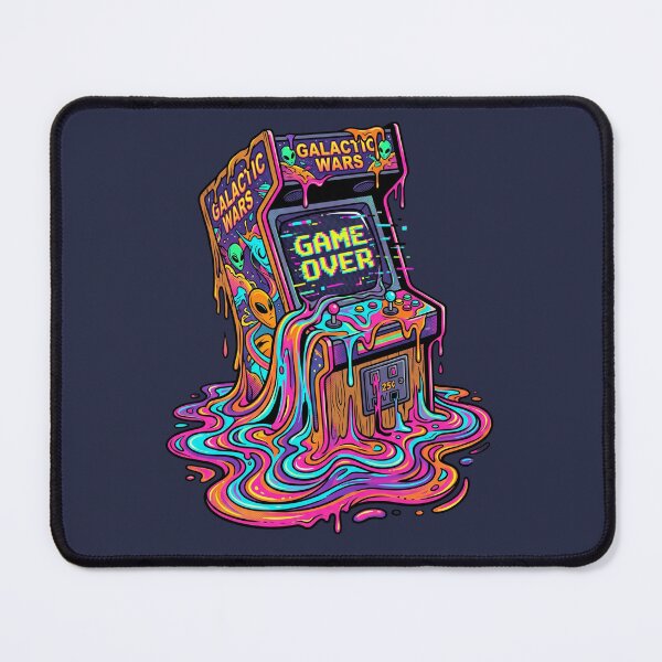 Item preview, Melting Retro Arcade Machine Vaporwave Game Over Glitch designed and sold by RetroRewind Studio.