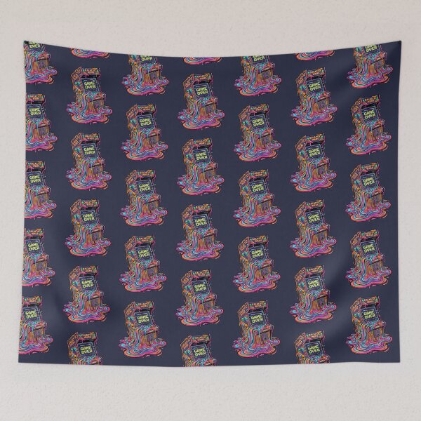 Item preview, Melting Retro Arcade Machine Vaporwave Game Over Glitch designed and sold by RetroRewind Studio.