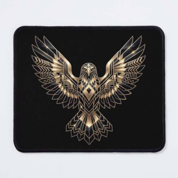 Item preview, Luxury Black Obsidian Geometric Bird designed and sold by krish-prints.