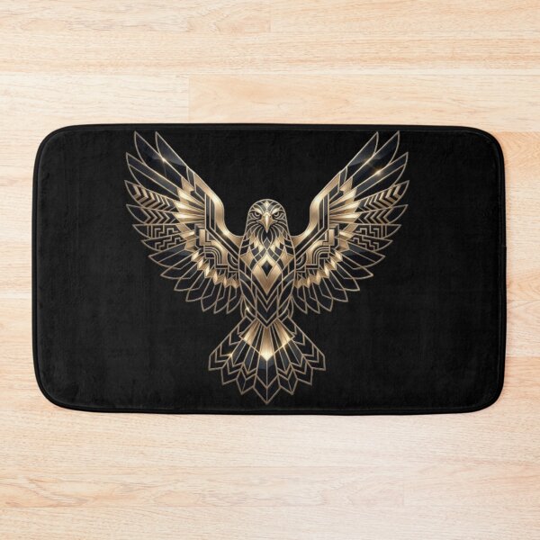 Item preview, Luxury Black Obsidian Geometric Bird designed and sold by krish-prints.