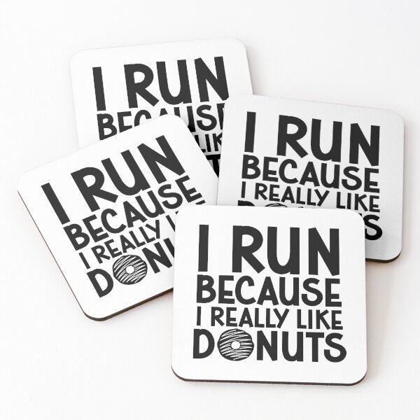 Item preview, I Run Because I Really Like Donuts designed and sold by gunaone-design.