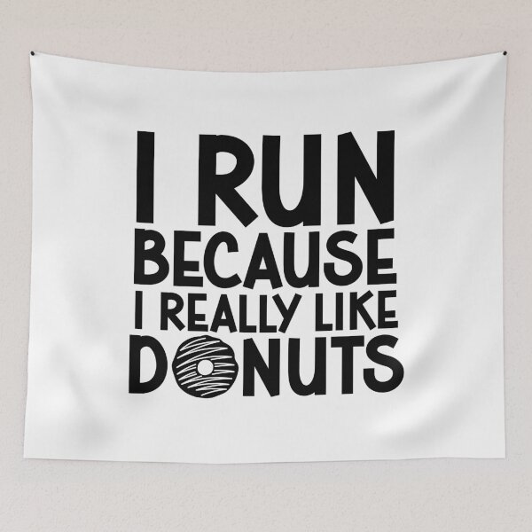 Item preview, I Run Because I Really Like Donuts designed and sold by gunaone-design.