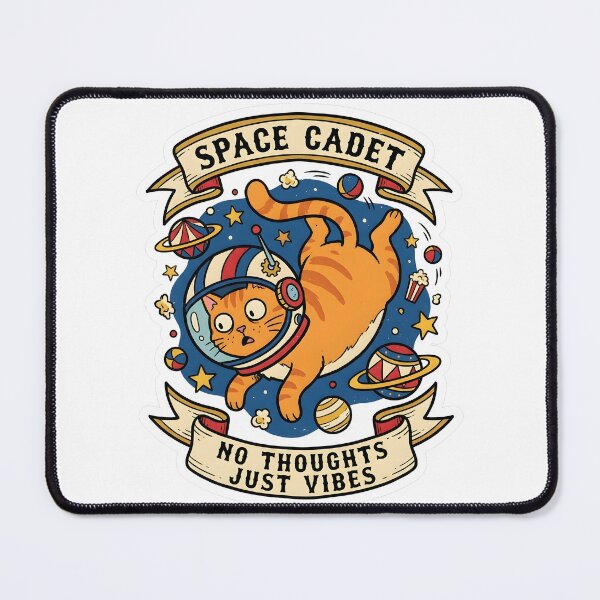 Item preview, Whimsical Space Cadet Orange Cat Astronaut Retro Cosmos designed and sold by EKHOAISTORE.