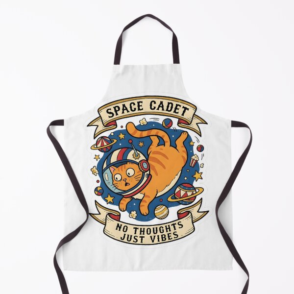 Item preview, Whimsical Space Cadet Orange Cat Astronaut Retro Cosmos designed and sold by EKHOAISTORE.