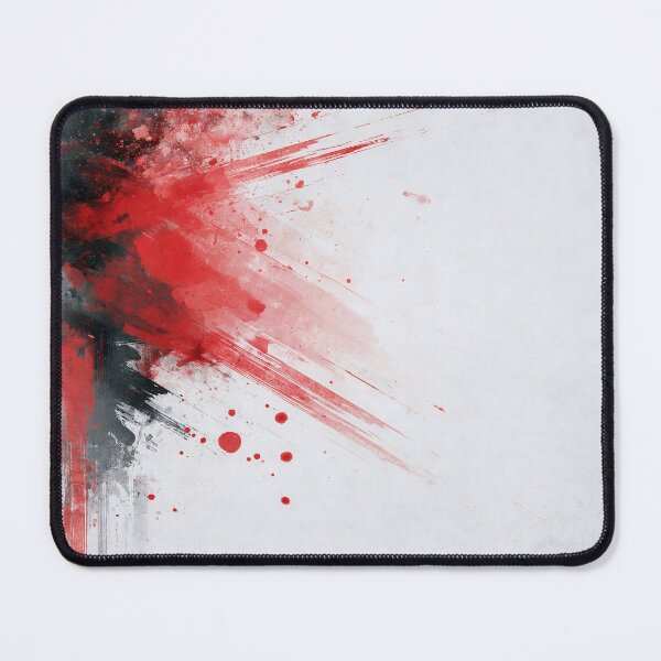 Item preview, Dynamic Red Black Abstract Splash - Textured Red Palette No.15 designed and sold by SlowRegardArt.