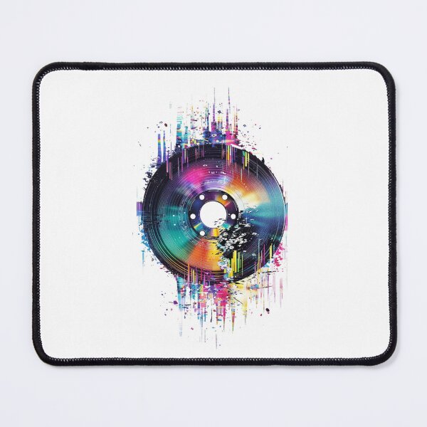 Item preview, Glitch CD Reflection - Y2K Retro Tech Art designed and sold by BoxofMoments.