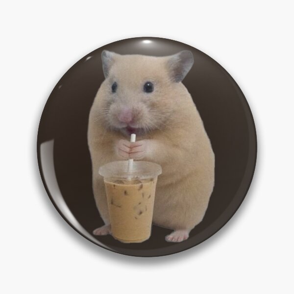 Item preview, Cute Hamster Drinking Iced Coffee designed and sold by Spring Things.