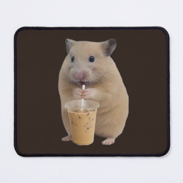 Item preview, Cute Hamster Drinking Iced Coffee designed and sold by Spring Things.