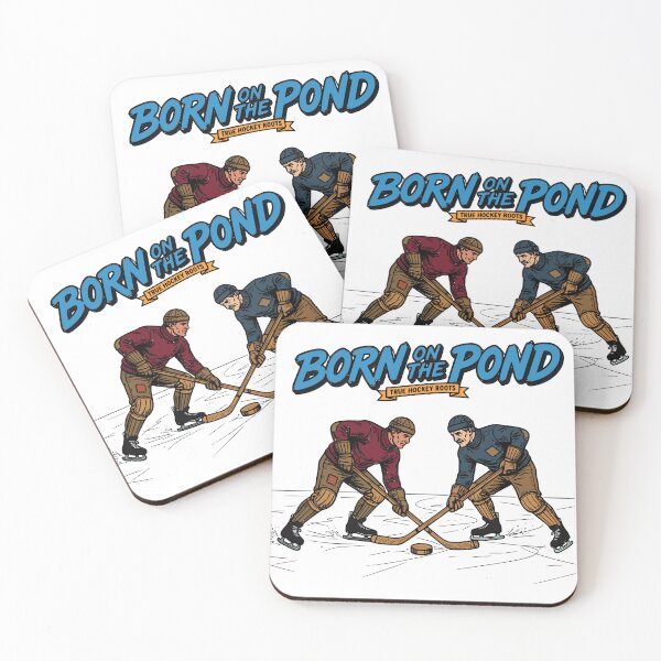 Item preview, Born On The Pond True Hockey Roots Vintage Illustration designed and sold by AMSPHY.