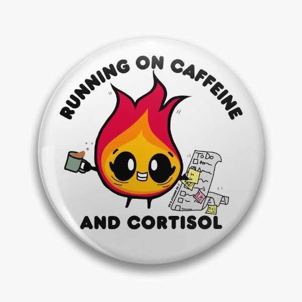 Item preview,     Running on Caffeine and Cortisol designed and sold by Dr. B Sticker Rx.