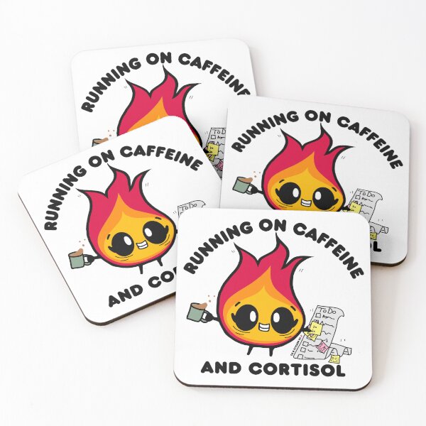 Item preview,     Running on Caffeine and Cortisol designed and sold by Dr. B Sticker Rx.