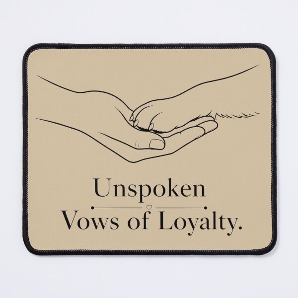 Item preview, Unspoken Vows of Loyalty Dog Lover Minimal Aesthetic Design designed and sold by Safe Haven Pets.