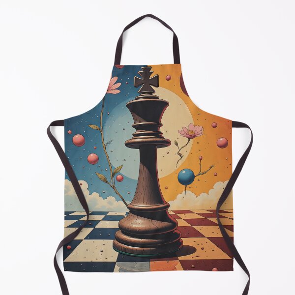 Item preview, Royal chess piece amidst surreal flowers and balloons designed and sold by Mianku | Für das Leben.