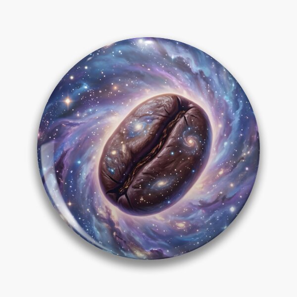 Item preview, Coffee bean suspended in a swirling nebula designed and sold by Marcu Ioachim.