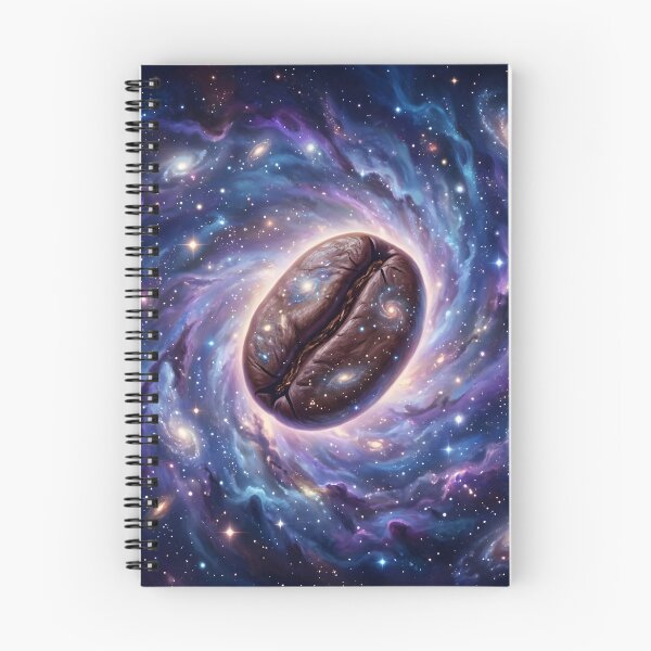 Item preview, Coffee bean suspended in a swirling nebula designed and sold by Marcu Ioachim.