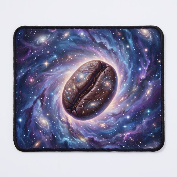 Item preview, Coffee bean suspended in a swirling nebula designed and sold by Marcu Ioachim.