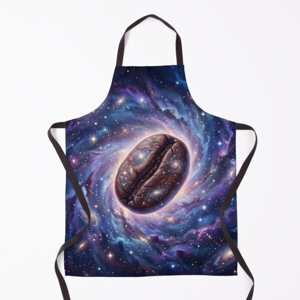 Item preview, Coffee bean suspended in a swirling nebula designed and sold by Marcu Ioachim.