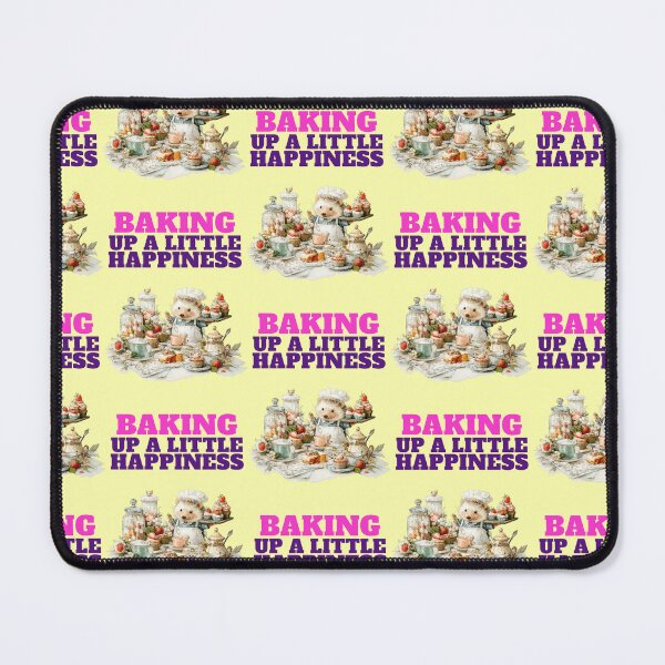 Item preview, Baking up a little happiness (saying with hedgehog) designed and sold by Mauswohn.