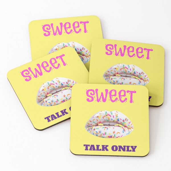 Item preview, Sweet talk only saying with colorful sugar sprinkle lips designed and sold by Mauswohn.