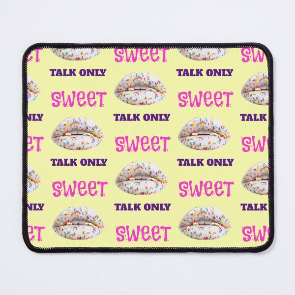 Item preview, Sweet talk only saying with colorful sugar sprinkle lips designed and sold by Mauswohn.