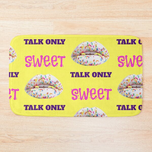 Item preview, Sweet talk only saying with colorful sugar sprinkle lips designed and sold by Mauswohn.
