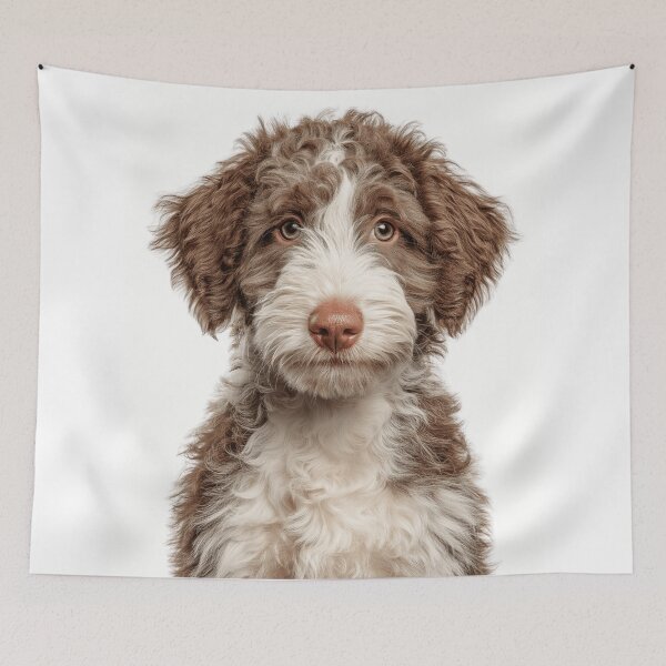Item preview, Adorable Spanish Water Dog puppy for Cute Perro Turco puppy lovers designed and sold by LazyOwlStore.