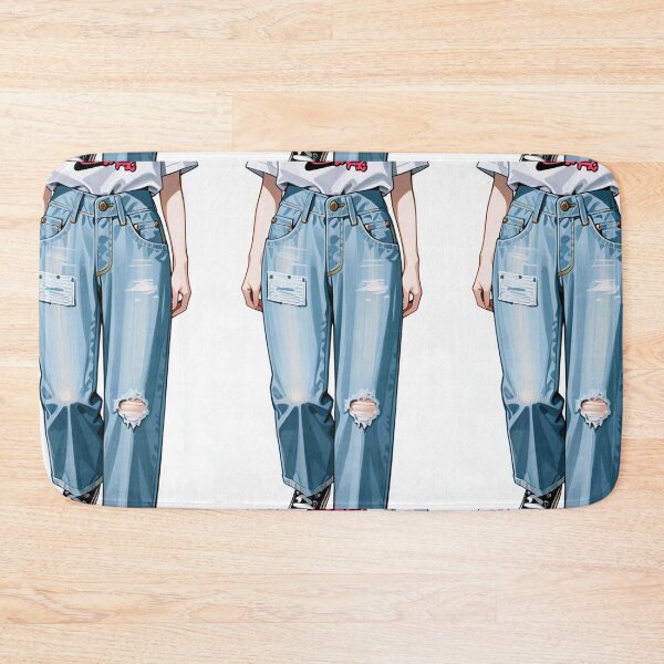 Item preview, Fashion - Casual outfit white tee distressed jeans designed and sold by AnimeShin.