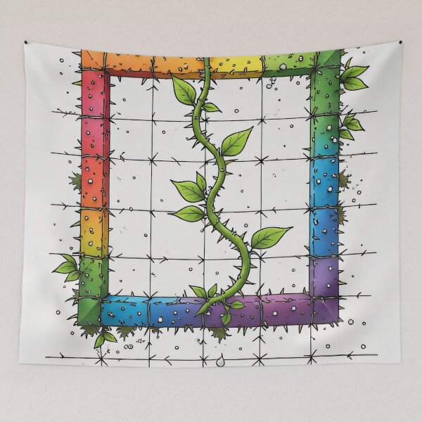 Item preview, Rainbow frame grows from the inside out to embrace the world designed and sold by Mianku | Für das Leben.