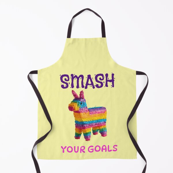 Item preview, "Smash your goals" slogan with colorful piñata designed and sold by Mauswohn.