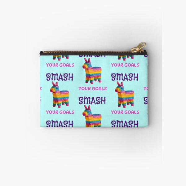 Item preview, "Smash your goals" slogan with colorful piñata designed and sold by Mauswohn.