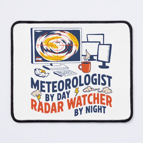 Item preview, Meteorologist by Day Radar Watcher by Night – Weather Radar Storm Chaser Design designed and sold by ArcticFoxStudio.