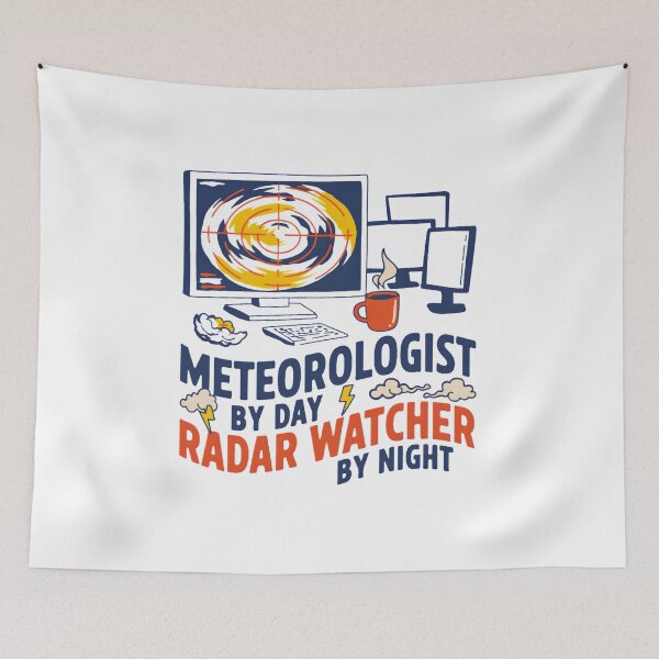 Item preview, Meteorologist by Day Radar Watcher by Night – Weather Radar Storm Chaser Design designed and sold by ArcticFoxStudio.