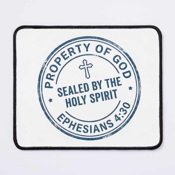 Item preview, God's Property” Christian Badge - Minimalist Blue Design - Badge Edition designed and sold by ByJeffro.