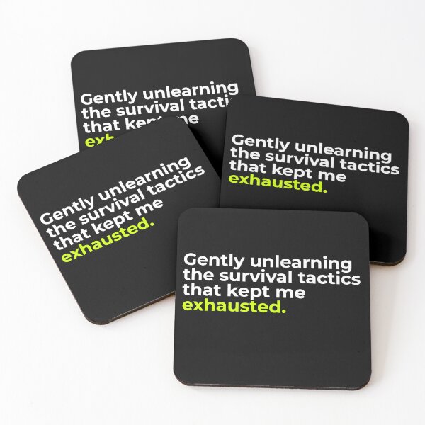 Item preview, Title: Unlearning Survival Tactics Mental Health designed and sold by Becheer.