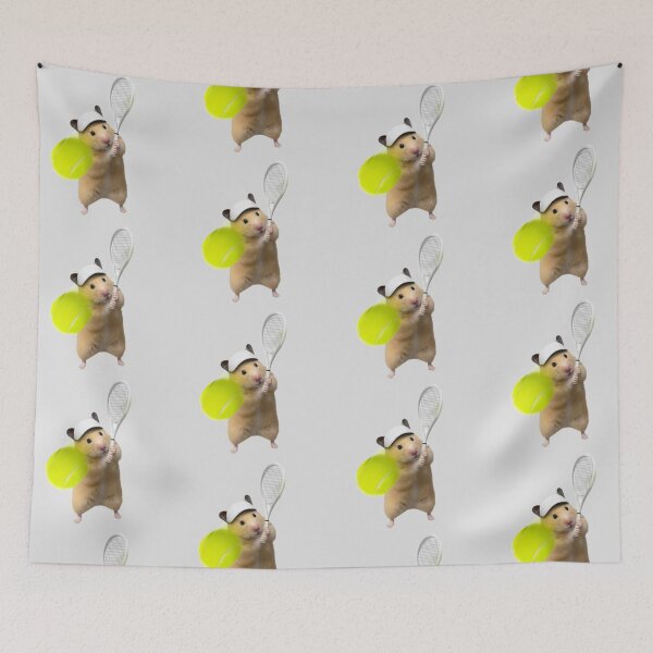 Item preview, Hamster Tennis Player designed and sold by Spring Things.