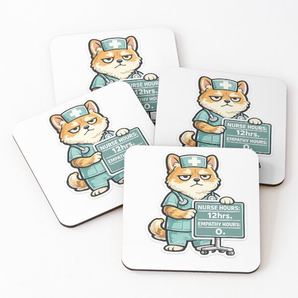 Item preview, Grumpy Nurse Fox Funny Medical Healthcare Worker Gift designed and sold by Gentlestate.
