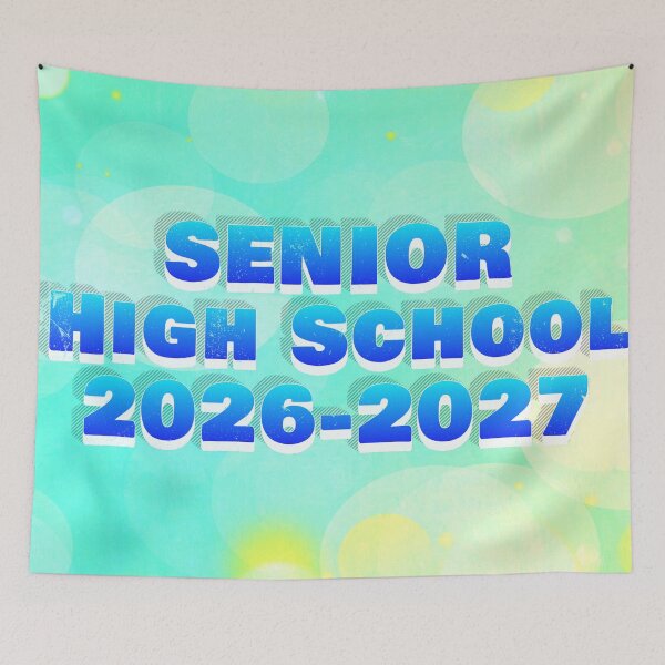 Item preview, Vibrant Mint Bokeh Senior High School 2026-2027 Graduation Background designed and sold by VibranPalette.