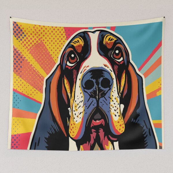 Item preview, Pop Art Basset Hound designed and sold by AbstractAnom.
